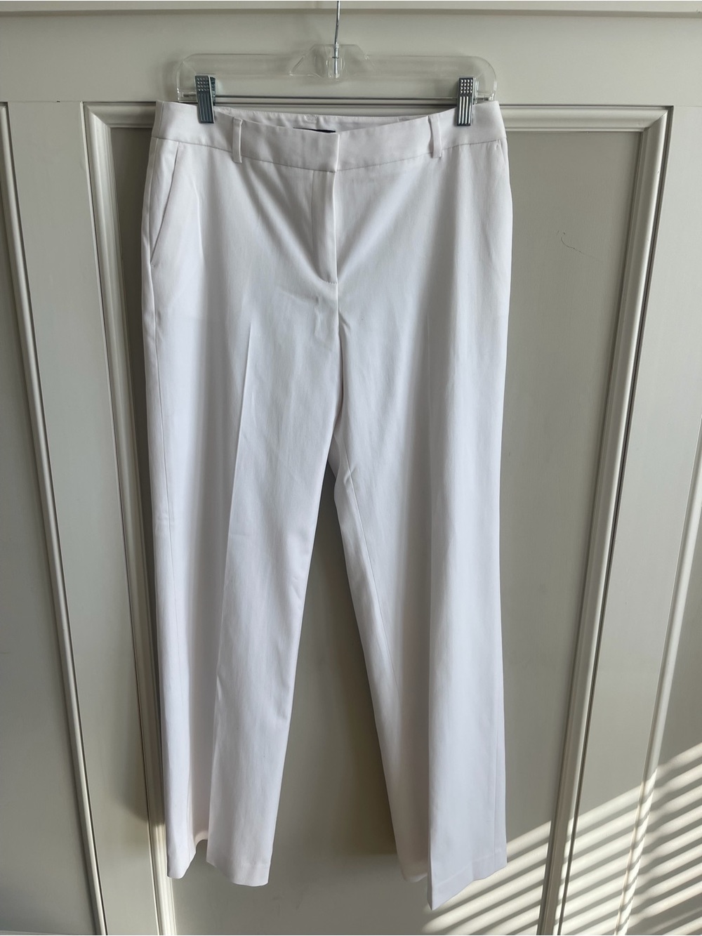 Jones New York White Stretch Dress Trousers